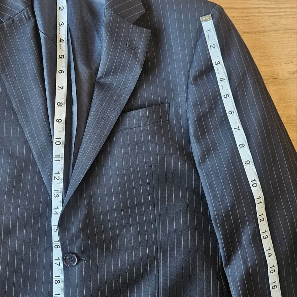 Mantoni Mens Blazer Sports Coat 2 button Casual Jacket Size 38R Wool Suit - Picture 13 of 14